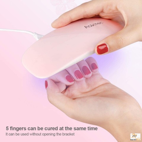Portable,Lightweight and Mouse Shaped Mini UV LED Nail Lamp with USB Cable for Professional Nail Art