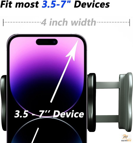 Multiple Usage Mobile Phone Clip on Stand Holder | with Grip Flexible Long Arm Gooseneck Bracket Mount