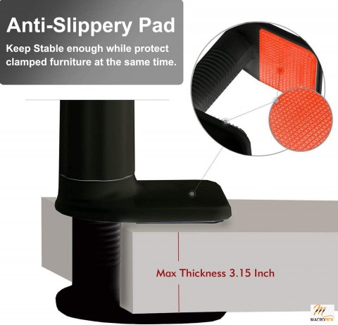 Multiple Usage Mobile Phone Clip on Stand Holder | with Grip Flexible Long Arm Gooseneck Bracket Mount