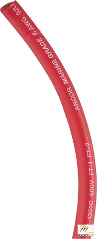 Copper Wire Red 6 AWG Marine Grade Primary Wire and Battery Cable